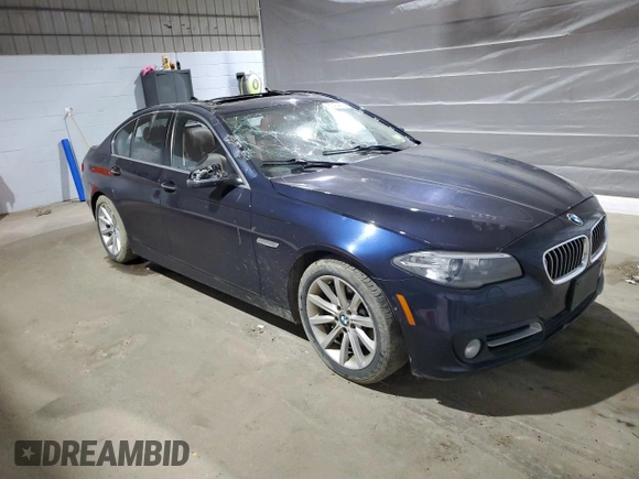 2015 BMW 5 Series 535d xDrive with VIN WBAFV3C55FD686510, listed as a Copart auction lot 51404955 with 160,341 mi miles and Salvage title. Bid and sale history available at DreamBid. Image 4.
