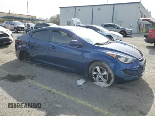 2015 Hyundai Elantra SE with VIN 5NPDH4AE0FH583712, listed as a Copart auction lot 52386265 with Not Provided miles and Salvage Title. Bid and sale history available at DreamBid. Image 4.