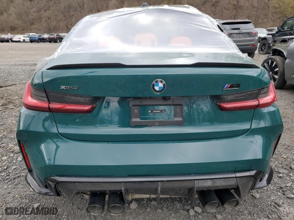 2024 BMW M3 Competition xDrive with VIN WBS43AY08RFT62048, listed as a Copart auction lot 53604915 with 9,412 mi miles and Salvage Title. Bid and sale history available at carsss.com. Image 6.