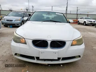 2005 BMW 5 Series 530i with VIN WBANA73565CR57531, listed as a Copart auction lot 55157635 with 231,388 mi miles and Clean Title. Bid and sale history available at carsss.com. Image 5.