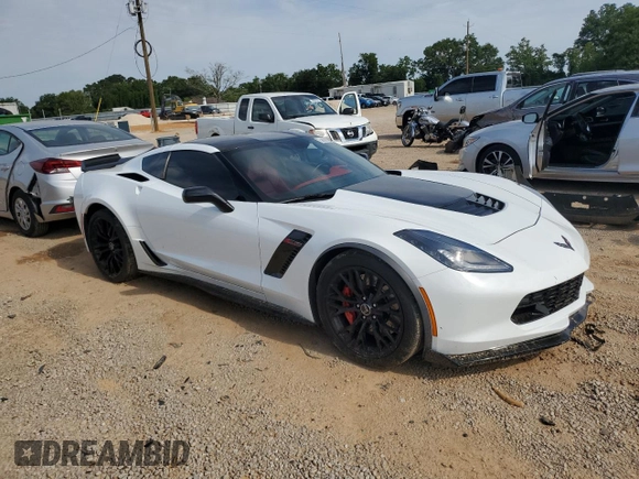 2015 Chevrolet Corvette Z06 3LZ with VIN 1G1YU2D64F5609100, listed as a Copart auction lot 58628714 with 45,992 mi miles and Salvage Title. Bid and sale history available at carsss.com. Image 4.