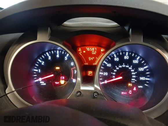 2013 Nissan Juke NISMO with VIN JN8AF5MV4DT218683, listed as a IAAI auction lot 41315944 with 76,587 mi miles. Bid and sale history available at carsss.com. Image 7.