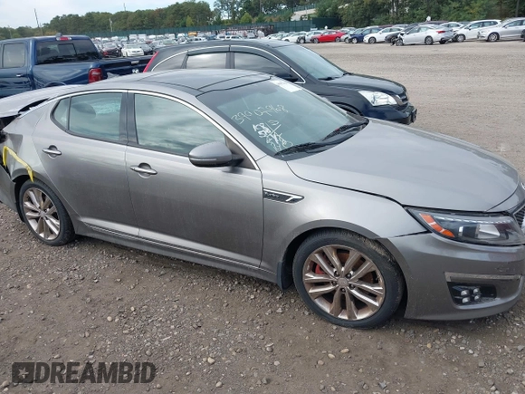 2015 Kia Optima SX Turbo with VIN 5XXGR4A68FG449822, listed as a IAAI auction lot 40480060 with 108,570 mi miles. Bid and sale history available at carsss.com. Image 13.