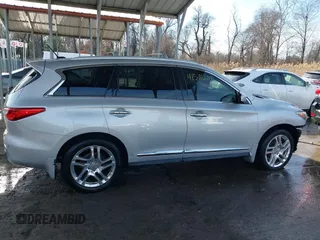 2013 Infiniti JX35 z VIN 5N1AL0MM3DC334693, wystawiony jako IAAI lot #41576207 z przebiegiem 113 677 mil mil oraz . Historia ofert i sprzedaży dostępna na DreamBid. Obrazek 13.