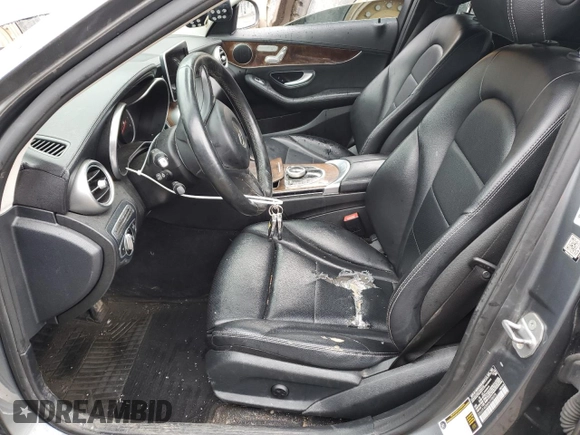2017 Mercedes-Benz C 300 with VIN 55SWF4KB4HU198978, listed as a Copart auction lot 53070045 with Not Provided miles and Clean Title. Bid and sale history available at carsss.com. Image 7.