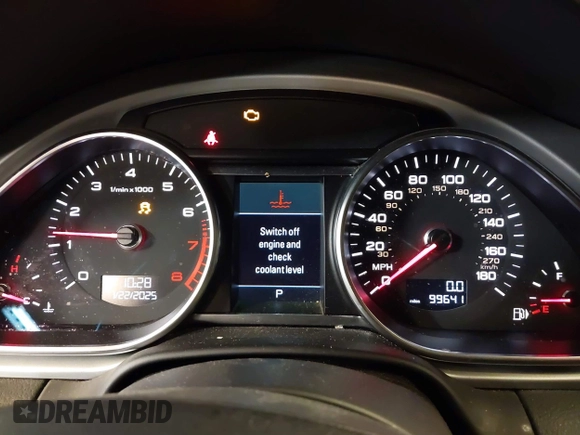 2013 Audi Q7 Premium Plus with VIN WA1LGAFE1DD009705, listed as a IAAI auction lot 41390712 with 99,649 mi miles and . Bid and sale history available at DreamBid. Image 15.