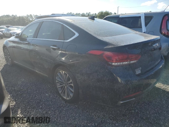 2016 Hyundai Genesis 3.8L with VIN KMHGN4JE9GU121528, listed as a Copart auction lot 73956134 with 0 mi miles and Non Repairable. Bid and sale history available at carsss.com. Image 2.