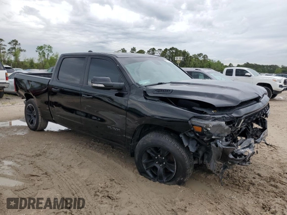 2022 Ram 1500 Big Horn with VIN 1C6RREMT0NN393921, listed as a Copart auction lot 51179695 with 79,839 mi miles and Salvage Title. Bid and sale history available at carsss.com. Image 4.