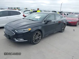 2017 Ford Fusion Titanium with VIN 3FA6P0K9XHR187444, listed as a IAAI auction lot 41753374 with 88,029 mi miles. Bid and sale history available at carsss.com. Image 2.