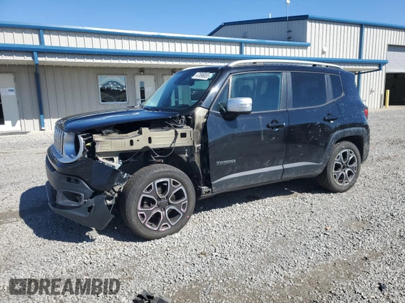 2015 Jeep Renegade Limited with VIN ZACCJBDT2FPC46447, listed as a Copart auction lot 47896655 with 198,377 mi miles and Salvage Title. Bid and sale history available at DreamBid. Image 1.
