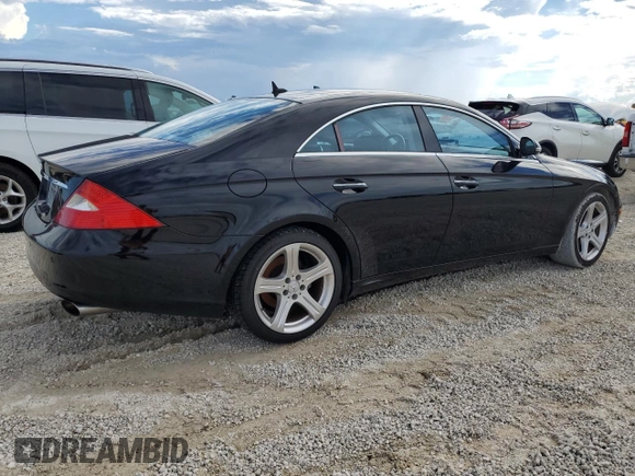 2007 Mercedes-Benz CLS-Class 5.5L with VIN WDDDJ72X87A087481, listed as a Copart auction lot 74660164 with 0 mi miles and Salvage Title. Bid and sale history available at carsss.com. Image 3.