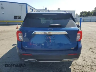 2022 Ford Explorer XLT with VIN 1FMSK7DH5NGB19667, listed as a Copart auction lot 60838495 with 45,469 mi miles and Salvage title. Bid and sale history available at DreamBid. Image 6.