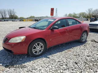 2006 Pontiac G6 6-Cyl with VIN 1G2ZG558164263103, listed as a Copart auction lot 53976745 with 166,002 mi miles and Salvage Title. Bid and sale history available at carsss.com. Image 1.