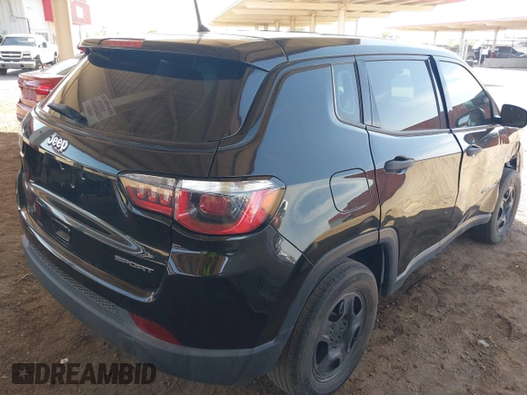 2018 Jeep Compass Sport с VIN 3C4NJCABXJT368260, выставлен на аукционе IAAI как лот 42507535 с пробегом 80 671 миль миль и . История ставок и продаж доступна на DreamBid. Изображение 4.