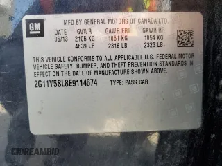 2014 Chevrolet Impala LS z VIN 2G11Y5SL8E9114674, wystawiony jako Copart lot #49447035 z przebiegiem 115 239 mil mil oraz Szkoda całkowita • Salvage title. Historia ofert i sprzedaży dostępna na DreamBid. Obrazek 13.