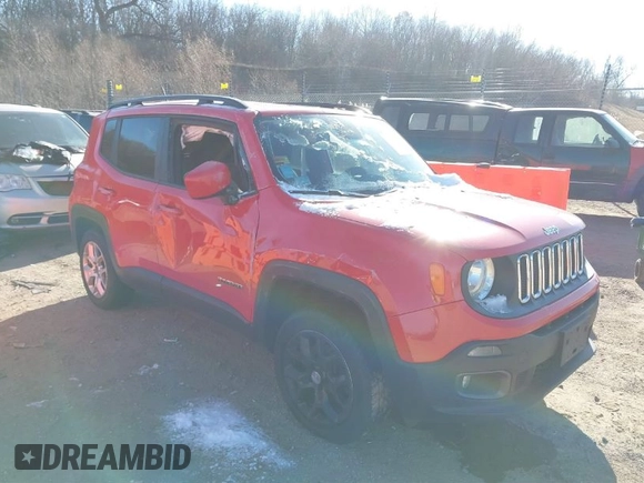 2015 Jeep Renegade Latitude with VIN ZACCJBBT0FPB72766, listed as a IAAI auction lot 41260398 with 126,270 mi miles and . Bid and sale history available at DreamBid. Image 1.