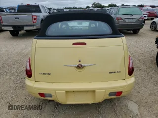 2007 Chrysler PT Cruiser Touring with VIN 3C3JY55E07T605006, listed as a Copart auction lot 74663544 with 0 mi miles and Non Repairable. Bid and sale history available at carsss.com. Image 6.