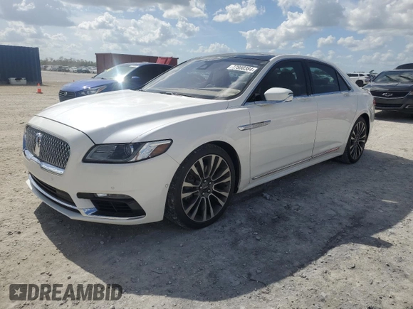2018 Lincoln Continental Reserve with VIN 1LN6L9RP9J5610243, listed as a Copart auction lot 77880384 with 48,385 mi miles and Salvage Title. Bid and sale history available at carsss.com. Image 1.