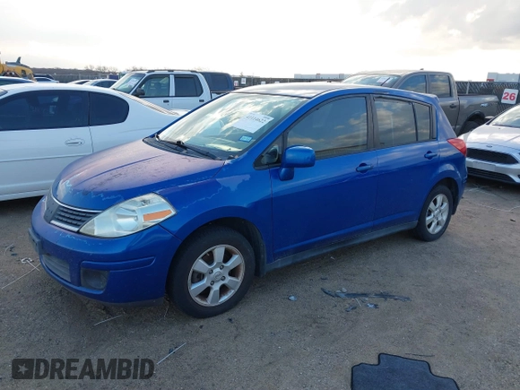 2008 Nissan Versa 1.8 S with VIN 3N1BC13E58L400361, listed as a IAAI auction lot 41114622 with 240,518 mi miles. Bid and sale history available at carsss.com. Image 2.