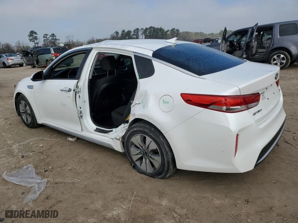 2017 Kia Optima Hybrid with VIN KNAGT4LC8H5007678, listed as a Copart auction lot 46236055 with 180,382 mi miles and Salvage Title. Bid and sale history available at carsss.com. Image 2.