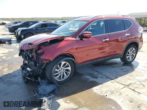 2015 Nissan Rogue SV with VIN 5N1AT2MV2FC786528, listed as a Copart auction lot 77031864 with 74,157 mi miles and Salvage Title. Bid and sale history available at carsss.com. Image 1.