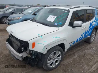 2018 Jeep Renegade Limited with VIN ZACCJADBXJPH47709, listed as a IAAI auction lot 41937185 with 61,456 mi miles and . Bid and sale history available at DreamBid. Image 18.