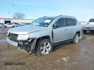 2012 Jeep Compass Sport with VIN 1C4NJCBA3CD601569, listed as a IAAI auction lot 41606565 with 126,630 mi miles. Bid and sale history available at carsss.com. Image 2.