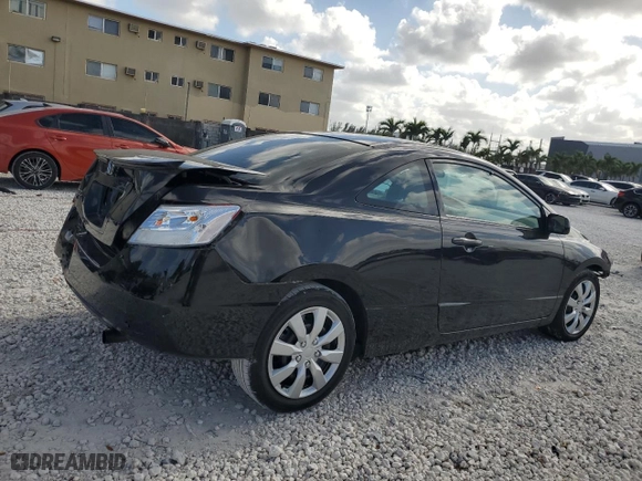 2010 Honda Civic Cpe LX with VIN 2HGFG1B63AH528482, listed as a Copart auction lot 52070465 with 160,574 mi miles and Salvage Title. Bid and sale history available at carsss.com. Image 3.