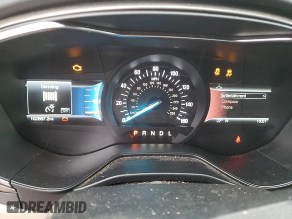 2020 Ford Fusion SE with VIN 3FA6P0H74LR129425, listed as a Copart auction lot 89383665 with 102,667 mi miles and Salvage Title. Bid and sale history available at carsss.com. Image 9.