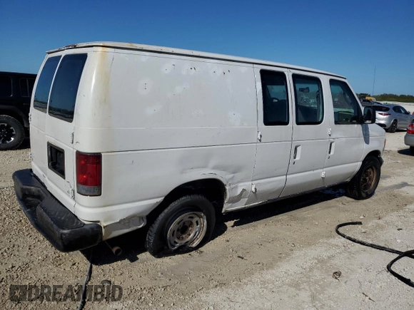 2004 Ford Econoline Cargo with VIN 1FTRE14W54HA59713, listed as a Copart auction lot 80306004 with 261,191 mi miles and Salvage Title. Bid and sale history available at carsss.com. Image 3.