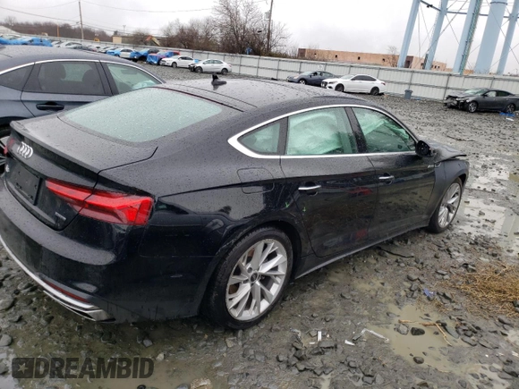 2021 Audi A5 Sportback Premium with VIN WAUABCF53MA039861, listed as a Copart auction lot 44006643 with 33,720 mi miles. Bid and sale history available at carsss.com. Image 3.