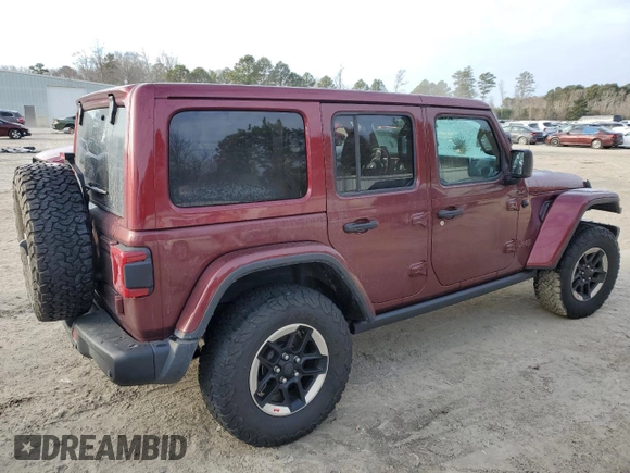2021 Jeep Wrangler Unlimited Rubicon with VIN 1C4JJXFM1MW684094, listed as a Copart auction lot 88684435 with 35,686 mi miles and Salvage Title. Bid and sale history available at carsss.com. Image 3.