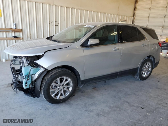 2020 Chevrolet Equinox LT with VIN 3GNAXKEVXLS535020, listed as a Copart auction lot 46544255 with 59,793 mi miles and Salvage Title. Bid and sale history available at carsss.com. Image 1.