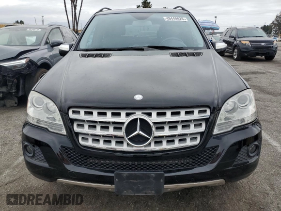2009 Mercedes-Benz M 3.5L with VIN 4JGBB56E09A513593, listed as a Copart auction lot 49440025 with 83,710 mi miles and Clean Title. Bid and sale history available at carsss.com. Image 5.