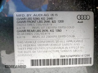 2015 Audi Q5 Premium Plus z VIN WA1LFAFP0FA141296, wystawiony jako Copart lot #59220385 z przebiegiem 124 290 mil mil oraz Tytuł czysty. Historia ofert i sprzedaży dostępna na DreamBid. Obrazek 13.
