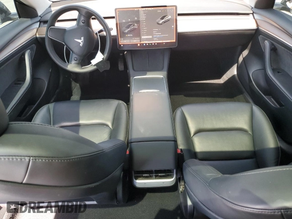 2023 Tesla Model 3 with VIN 5YJ3E1EA8PF616210, listed as a Copart auction lot 49340685 with 38,483 mi miles and Salvage Title. Bid and sale history available at DreamBid. Image 8.