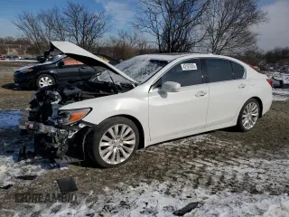 2014 Acura RLX Tech Pkg with VIN JH4KC1F52EC000420, listed as a Copart auction lot 42167635 with 159,839 mi miles and Salvage Title. Bid and sale history available at carsss.com. Image 1.