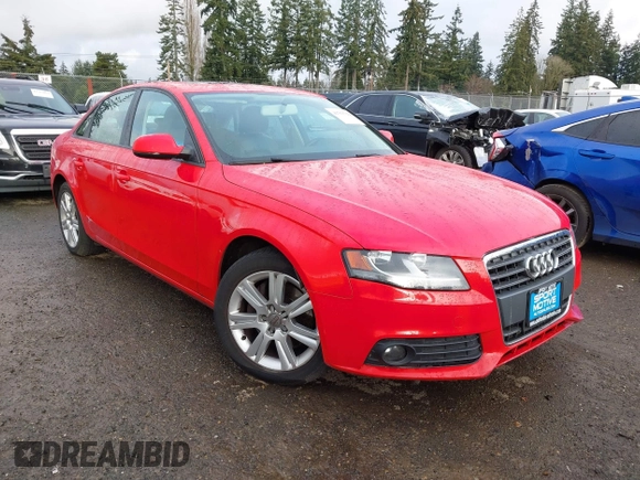 2010 Audi A4 2.0T Premium with VIN WAUBFAFL7AN037904, listed as a IAAI auction lot 41763722 with 110,445 mi miles. Bid and sale history available at carsss.com. Image 1.