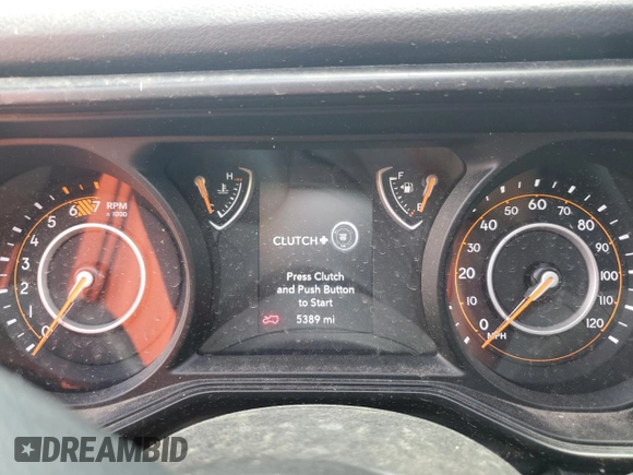 2024 Jeep Wrangler Sport S with VIN 1C4PJXAG9RW282388, listed as a Copart auction lot 59133345 with 5,389 mi miles and Non repairable. Bid and sale history available at DreamBid. Image 9.