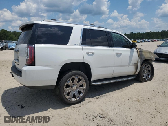 2016 GMC Yukon SLT with VIN 1GKS1BKC8GR216830, listed as a Copart auction lot 62146014 with 0 mi miles and Salvage Title. Bid and sale history available at carsss.com. Image 3.