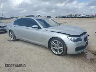 2015 BMW 7 Series 740Li xDrive with VIN WBAYF4C57FGS99225, listed as a Copart auction lot 82167004 with 145,711 mi miles and Salvage Title. Bid and sale history available at carsss.com. Image 4.