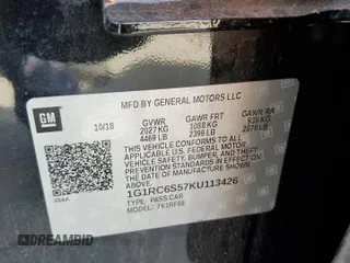 2019 Chevrolet Volt LT with VIN 1G1RC6S57KU113426, listed as a Copart auction lot 49678485 with 60,633 mi miles and Salvage Title. Bid and sale history available at carsss.com. Image 12.