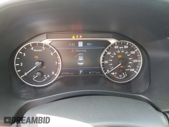 2019 Nissan Altima 2.5 Platinum with VIN 1N4BL4FV7KC117883, listed as a Copart auction lot 43252235 with 87,909 mi miles and Non Repairable. Bid and sale history available at carsss.com. Image 9.