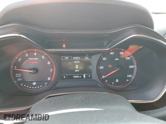 2021 Chevrolet TrailBlazer RS with VIN KL79MTSL6MB035735, listed as a Copart auction lot 48137355 with 78,098 mi miles and Salvage Title. Bid and sale history available at carsss.com. Image 9.