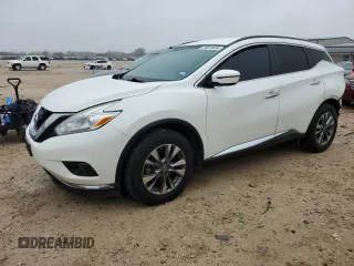 2016 Nissan Murano SL z VIN 5N1AZ2MG8GN126192, wystawiony jako Copart lot #84816494 z przebiegiem 86 375 mil mil oraz Szkoda całkowita • Salvage title. Historia ofert i sprzedaży dostępna na DreamBid. Obrazek 1.