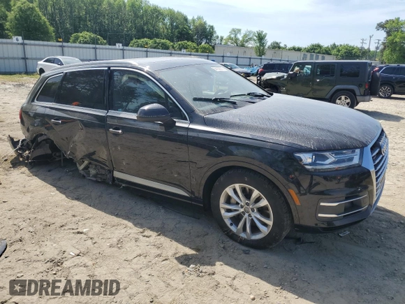 2019 Audi Q7 Premium with VIN WA1AAAF78KD012771, listed as a Copart auction lot 56927625 with 93,806 mi miles and Salvage title. Bid and sale history available at DreamBid. Image 4.