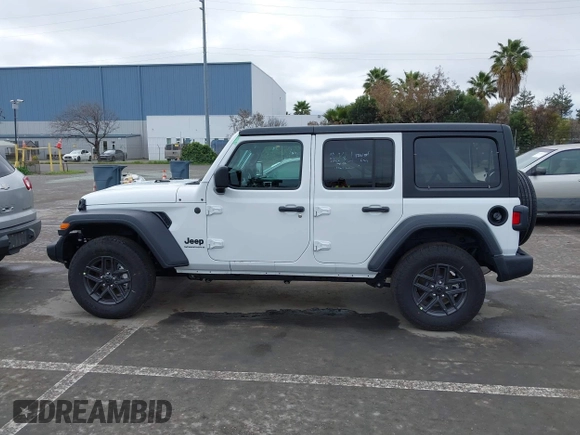 2025 Jeep Wrangler Sport S with VIN 1C4PJXDN0SW524002, listed as a IAAI auction lot 41625940 with 1,924 mi miles and . Bid and sale history available at DreamBid. Image 14.