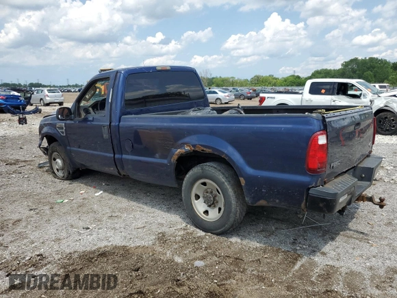 2008 Ford F-250 XL with VIN 1FTNF20588EE00477, listed as a Copart auction lot 61615835 with 351,235 mi miles and Salvage title. Bid and sale history available at DreamBid. Image 2.