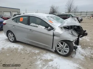 2020 Hyundai Elantra SEL with VIN 5NPD84LFXLH578227, listed as a Copart auction lot 83101744 with 0 mi miles and Non Repairable. Bid and sale history available at carsss.com. Image 4.