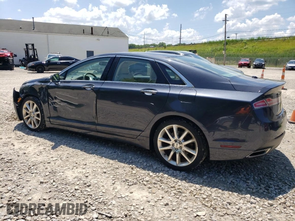 2014 Lincoln MKZ with VIN 3LN6L2JK1ER815422, listed as a Copart auction lot 63425755 with 127,094 mi miles and Salvage title. Bid and sale history available at DreamBid. Image 2.